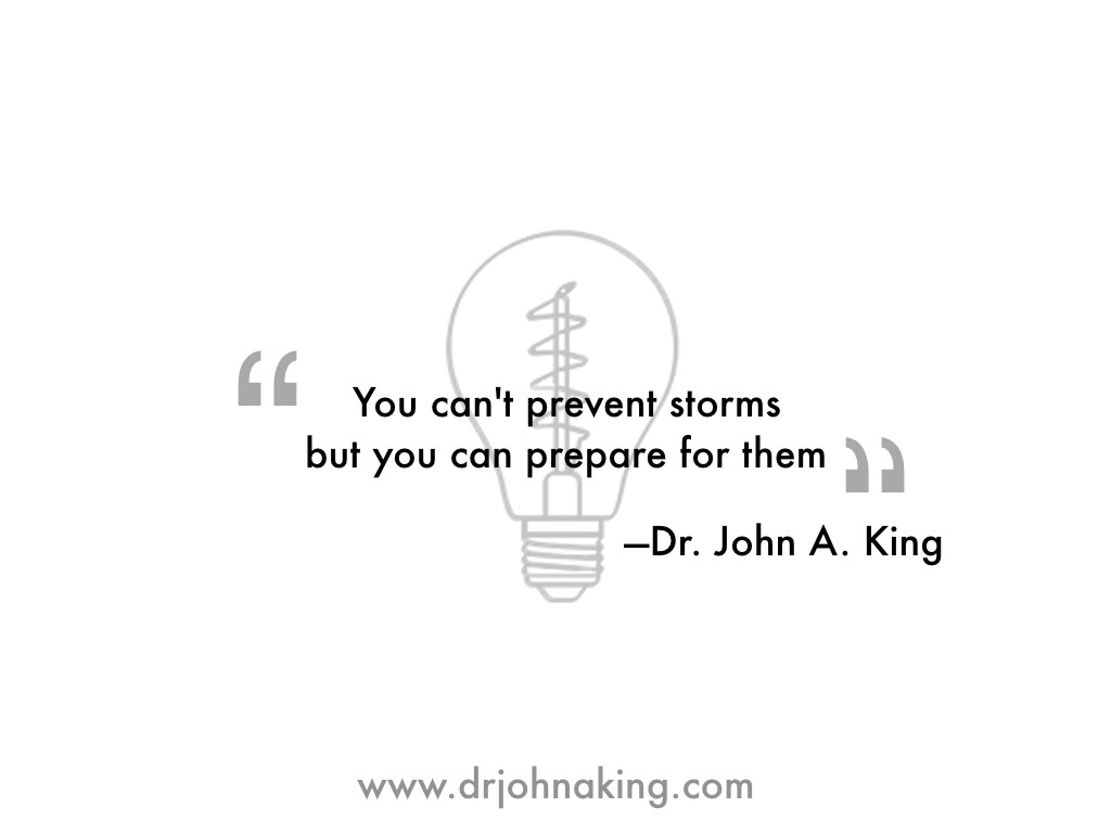 You Can't Prevent Storms #drjohnaking